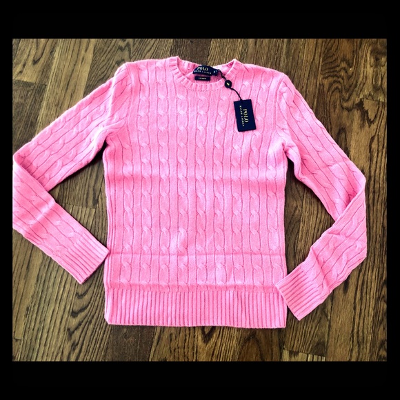 Ralph Lauren pink cashmere sweater